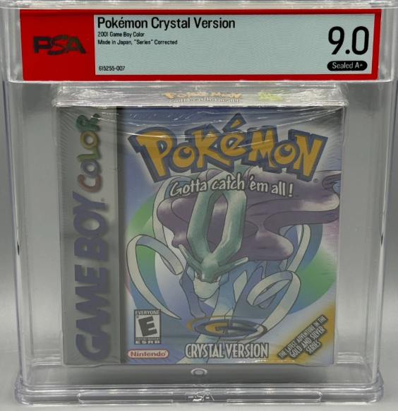 Pokemon Crystal Version Nintendo Game Boy Color Sealed New PSA 9.0 A+ Graded